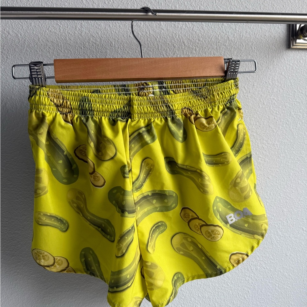 Bold Pickle Print BOA Athletic Split Shorts